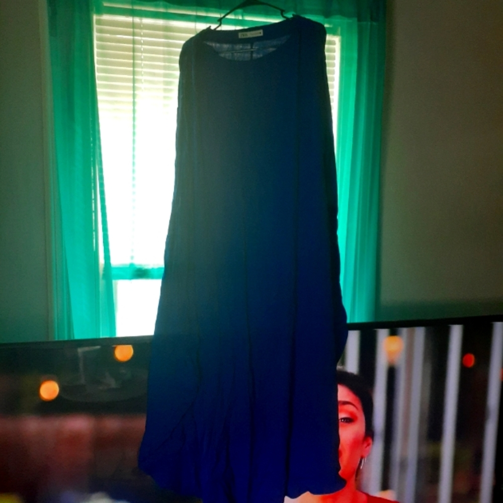 ZARA BEAUTIFUL BLUE LOOSE DRESS
